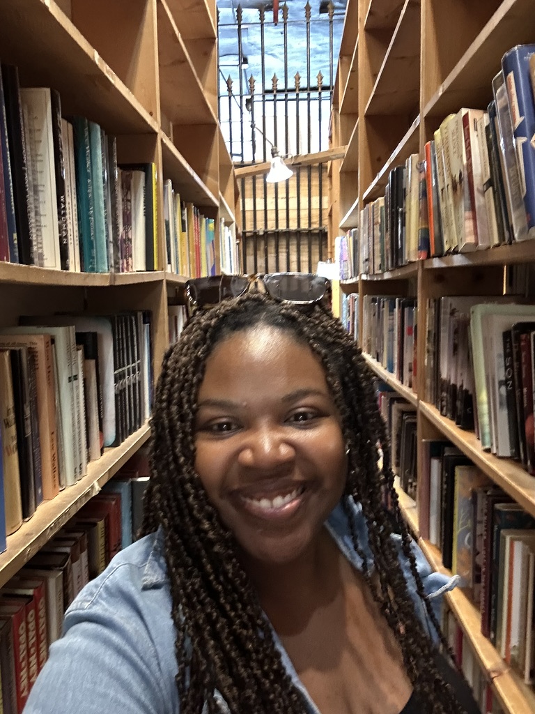 Alex in Chicago bookstore